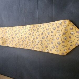 Floral Yellow Tie